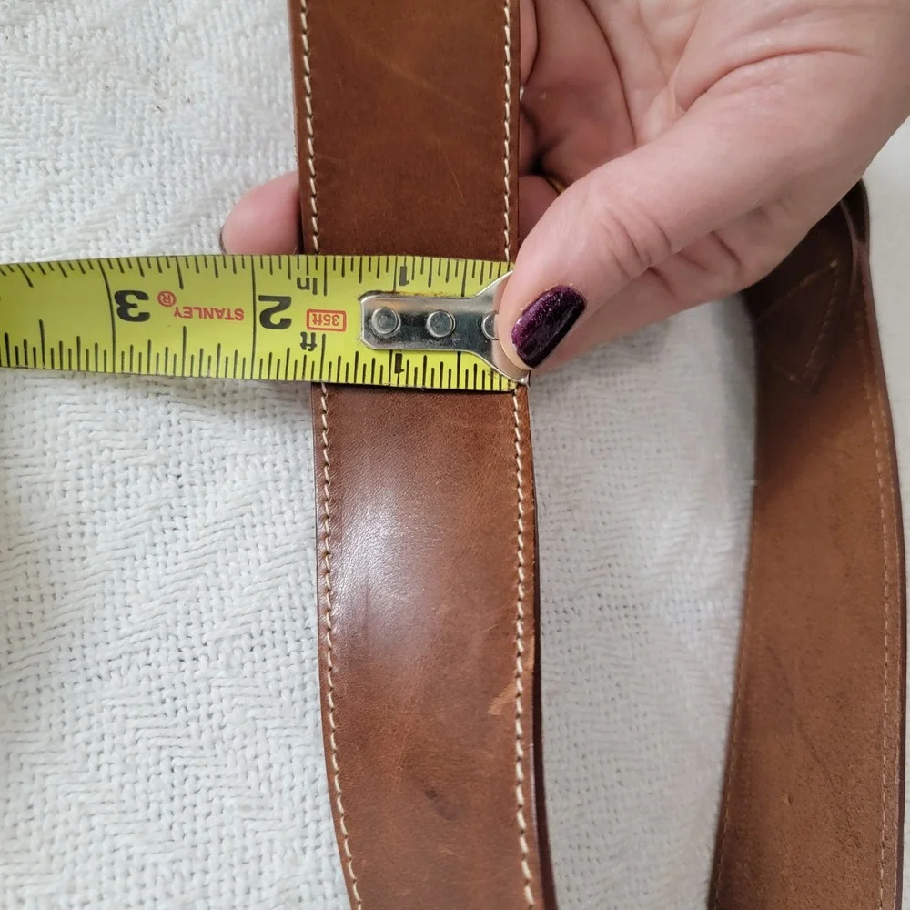 VTG The Limited NWOT Brown Italian Leather Wide‎ Waist Belt Medium O-Ring Boho